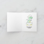 Dinosaurier Osterkarte Karte (Innenseite)