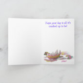 Dinosaurier-Ostern-Karte Feiertagskarte (Innenseite)