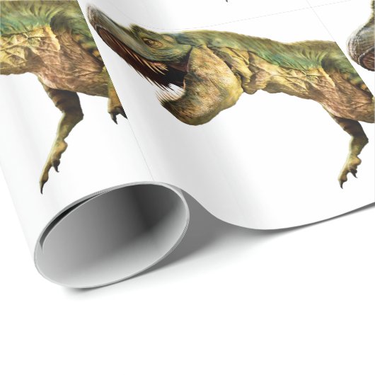 Dinosaurier-Packpapier-Feriengeschenk-Verpackung T Geschenkpapier (Rolleneckpunkt)