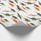 Dinosaurier-Packpapier Geschenkpapier (Ecke)