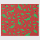 Dinosaurier-Packpapier Geschenkpapier (Flach)
