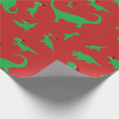 Dinosaurier-Packpapier Geschenkpapier (Ecke)
