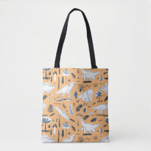 Dinosaurier & Palm Blätter: Fun Pattern Tasche