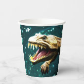 Dinosaurier Pappbecher (Vorderseite)