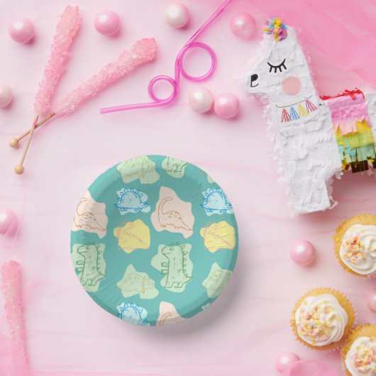 Dinosaurier Pappteller (Party)