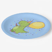 Dinosaurier Pappteller (Schrägansicht)