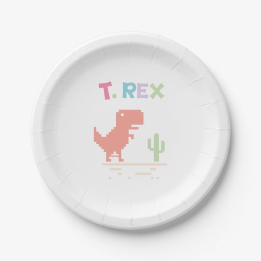 Dinosaurier Pappteller (Vorderseite)