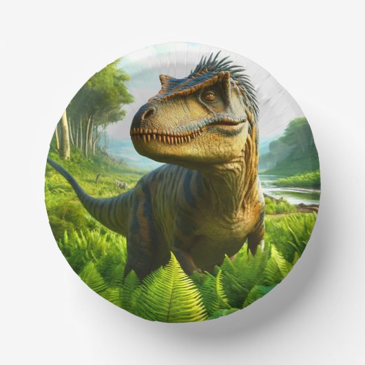 Dinosaurier Pappteller (Vorderseite)