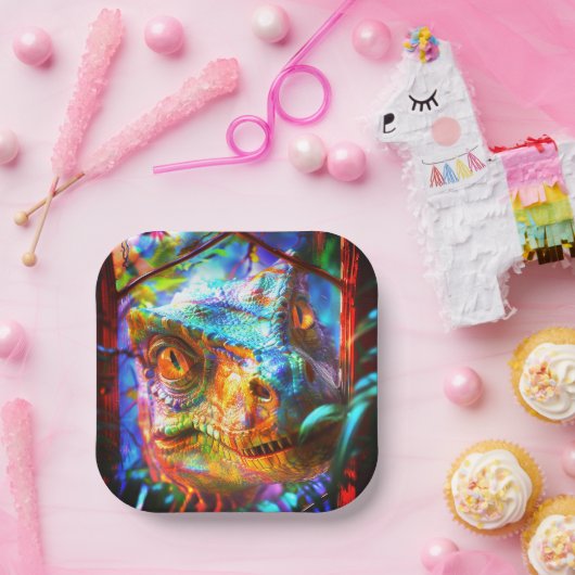 Dinosaurier Pappteller (Party)