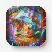 Dinosaurier Pappteller (Vorderseite)