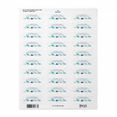 Dinosaurier Parade, Blue und Green Custom Address (Vorne)