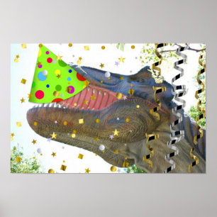 Dinosaurier Party Animal Poster