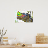 Dinosaurier Party Animal Poster (Küche)