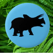 Dinosaurier Party Blue Button