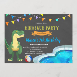 Dinosaurier-Party Einladung