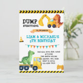 Dinosaurier-Party Einladung (Stehend Vorderseite)