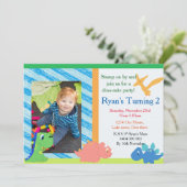 Dinosaurier-Party Einladungen (Stehend Vorderseite)