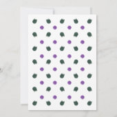 Dinosaurier Party Green Lila Dinomite Boy Geburtst Einladung (Rückseite)