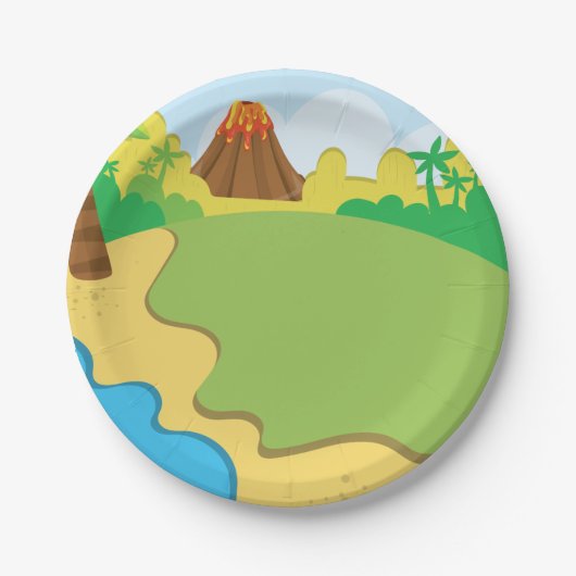 Dinosaurier Party Paper Teller (Vorderseite)