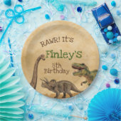 Dinosaurier-Party-Papier-Teller Pappteller (Party)