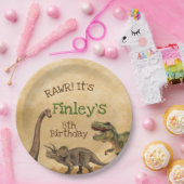 Dinosaurier-Party-Papier-Teller Pappteller (Party)