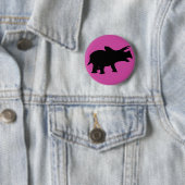 Dinosaurier Party Pink Button (Beispiel)