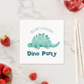 Dinosaurier Party Stegosaurus Kindergeburtstag Serviette (Beispiel)