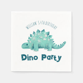Dinosaurier Party Stegosaurus Kindergeburtstag Serviette