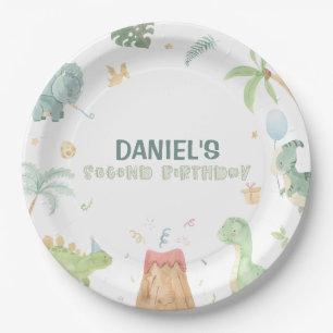 Dinosaurier-Party-Teller Pappteller