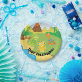 Dinosaurier-Party-Teller Pappteller (Party)