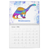 Dinosaurier personalisiert farbig kalender (Jan 2026)