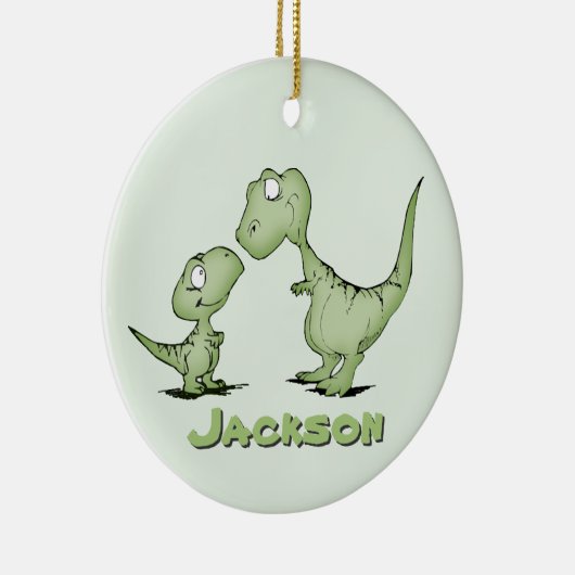 Dinosaurier personalisiert keramikornament (Rechts)
