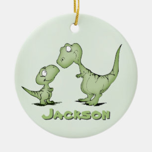 Dinosaurier personalisiert keramikornament
