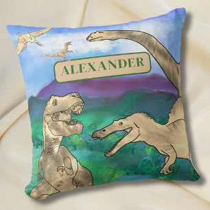 Dinosaurier personalisiert kissen