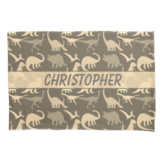 Dinosaurier personalisiert kissenbezug (Vorderseite)