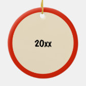 Dinosaurier Personalisiert mit Kindername Keramik Ornament (Hinten)