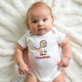 Dinosaurier Personalisiert Name Funny niedlich Baby Strampler