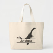 Dinosaurier Personalisiert Name Tote Bag Jumbo Stoffbeutel (Vorne)