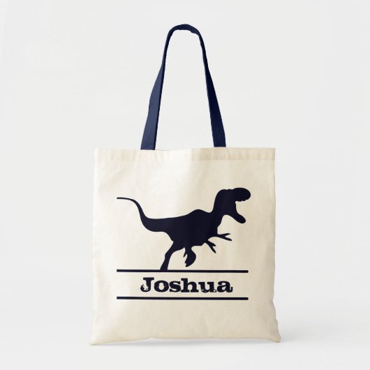 Dinosaurier Personalisiert Name Tote Bag Tragetasche (Vorne)