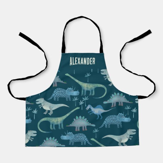 Dinosaurier Personalisiert Schürze (Vorderseite)