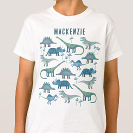 Dinosaurier Personalisiert T-Shirt
