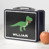 Dinosaurier Personalisierter Individuelle Name zur Metall Brotdose (Beispiel)