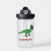 Dinosaurier Personalisierter Individuelle Name zur Trinkflasche (Vorne)
