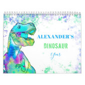 Dinosaurier personalisierter Kinderkalender Kalender (Titelbild)