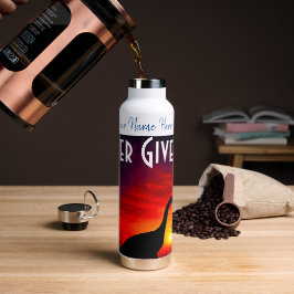 Dinosaurier - Personalisierter Name und Text Trinkflasche