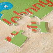 Dinosaurier-personalisiertes Namenspuzzlespiel Puzzle (Seite)