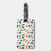 Dinosaurier Personnalised Gepäckanhänger (Rückseite vertikal)