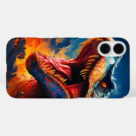 Dinosaurier Phone Case (Rückseite (Horizontal))