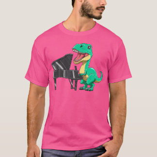 Dinosaurier Piano Funny Dinosaur Piano Niedlich T T-Shirt