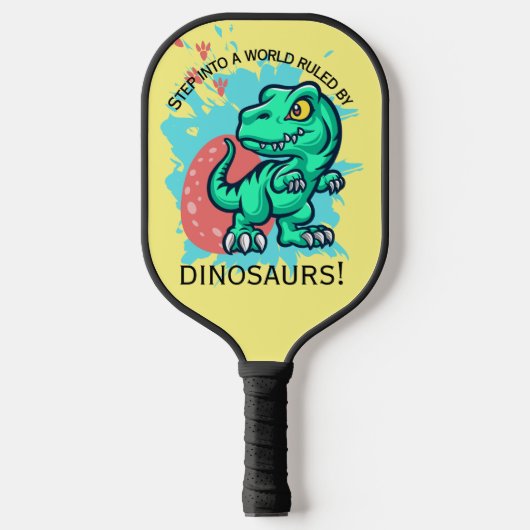 Dinosaurier Pickleball Schläger (Vorderseite)